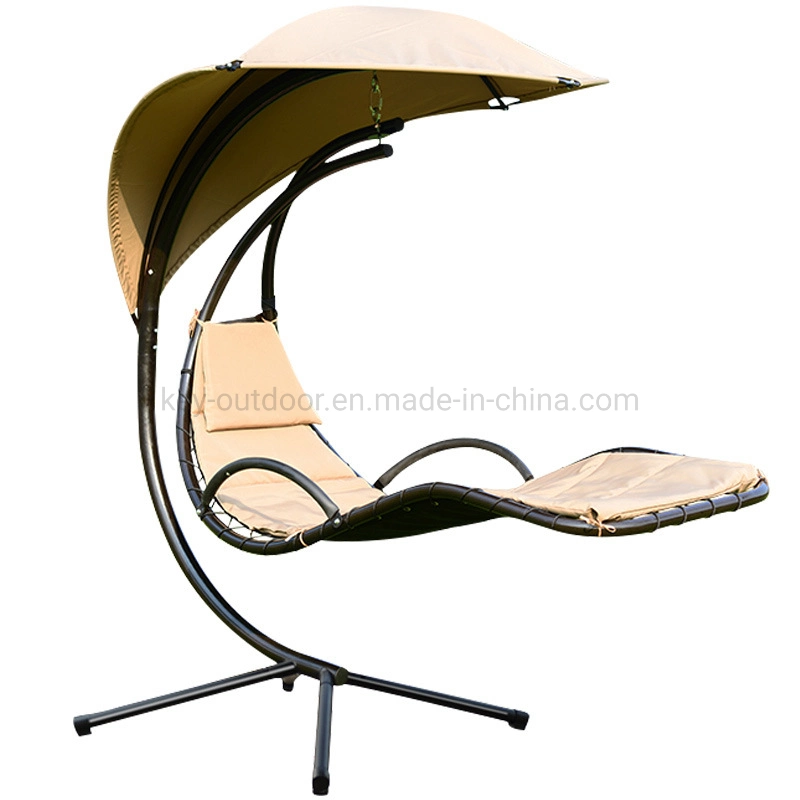 Balcon extérieur Portable Villa d'inclinaison de dossier de cour avec jardin Swing pliable de pêche de loisir Camping chaise de plage avec couvercle