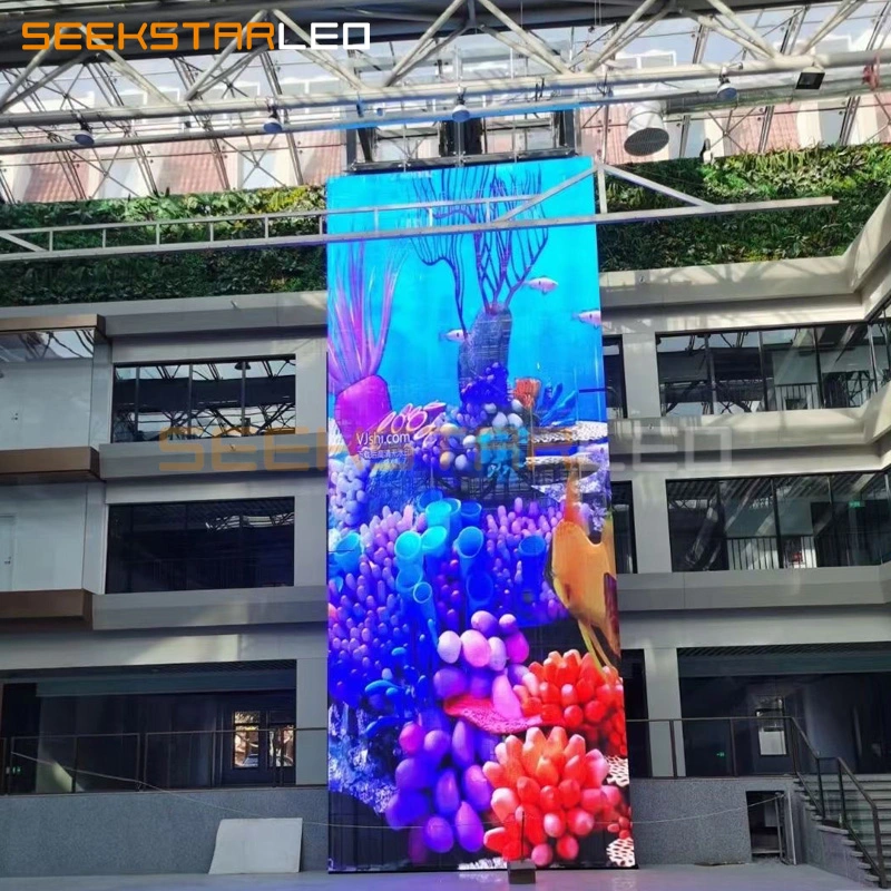 Topled Advertising Glass Window TV Curtain Price Indoor Ecran LED Transparent LED Screen for Shopping Mall