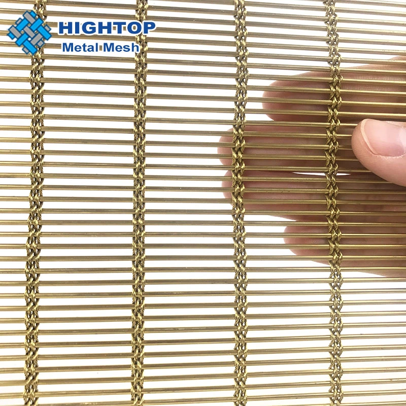 Architectural Stainless Steel Cable Rod Metal Woven Decorative Mesh for Outdoor