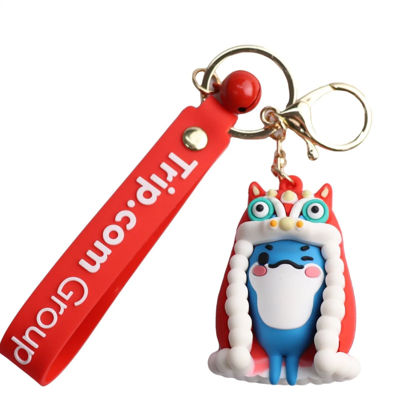Wholesale 3D Cartoon Anime Figure Keychains with PVC Silicone Strap Custom Logo Design in Bulk for Charger Flashlight Accessories Promotion Gifts