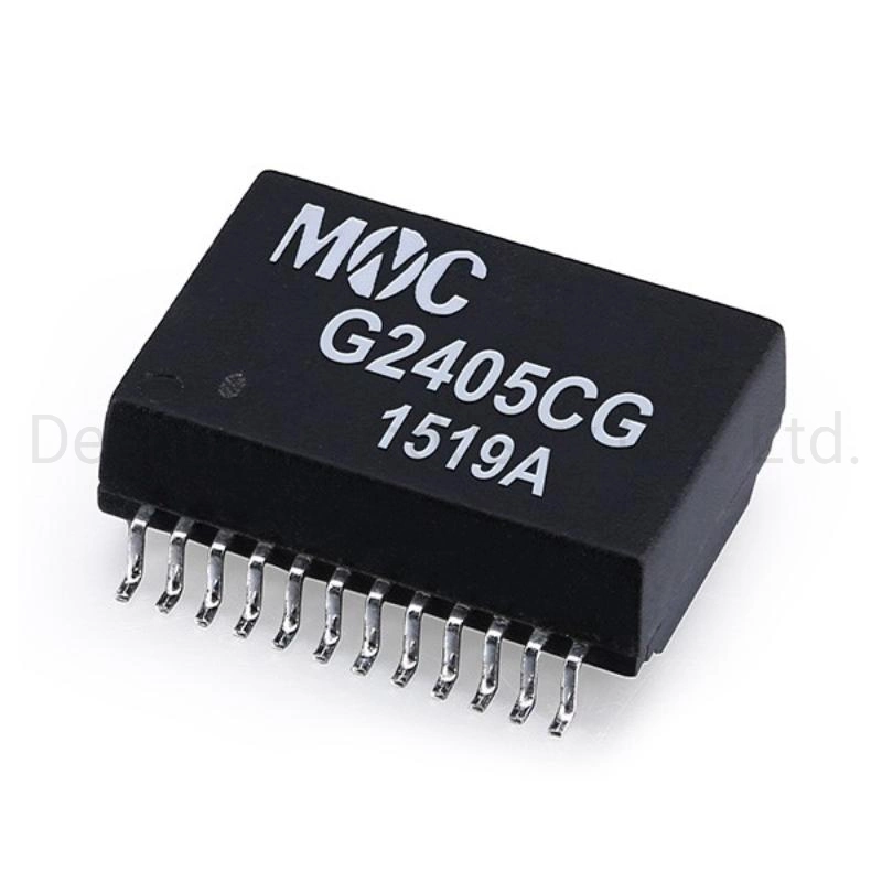 Componente Elemento pasivo discreto de la bobina de LAN China transformador Moudule Red Ethernet 10/100 Base-T de cuatro puertos de montaje en superficie de 40pin SMD/Filtro de SMT Mnc