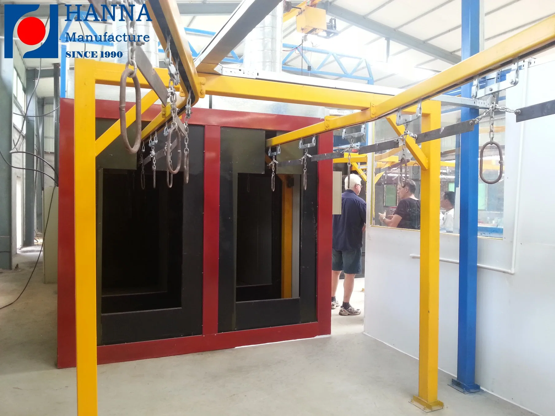 Sistemas de acabamento de tratamento da superfícies de metal industrial cabina de pintura a cores Equipamento de pintura por pó de forno