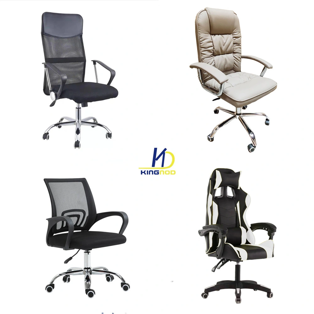 Fabricant chinois de chaises de bureau en maille avec dossier haut, base chromée, inclinaison réglable, exécutif/ergonomique/confortable. Prix pour chaise en maille, pivotante, mobilier.