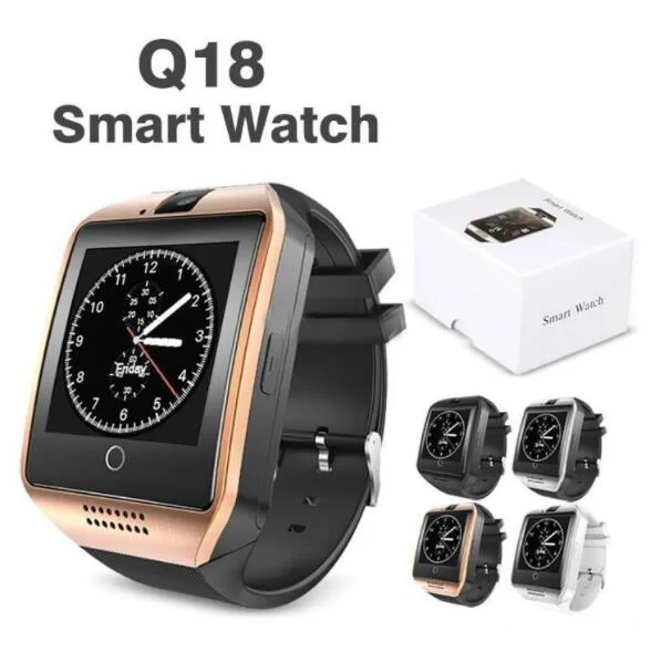 Wireless Smartwatch with SIM Card and Camera Mobile Watch Phone for All Phones Q18 Android Smart Watch
