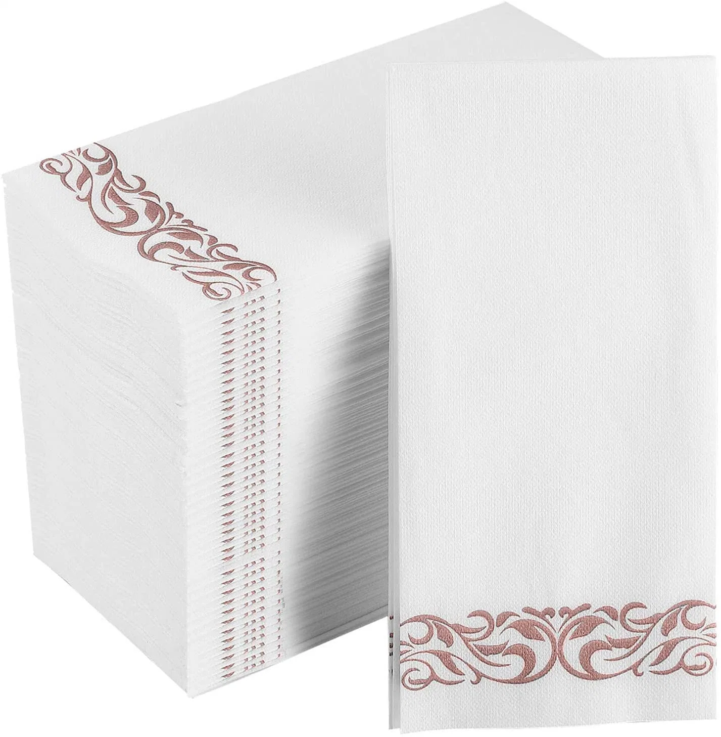 [200 Pack] Disposable Guest Towels Soft and Absorbent Linen-Feel Paper Hand Towels Durable Decorative Bathroom Hand Napkins for Kitchen, Parties, Weddings