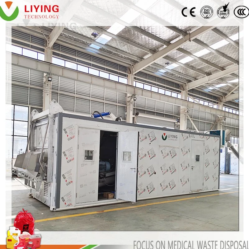 Clinical Hospital Medical Waste Microwave Disinfection Sterilize Disposal Treatment Machine Zero Emission Equipment Environmental Health Management Dervice