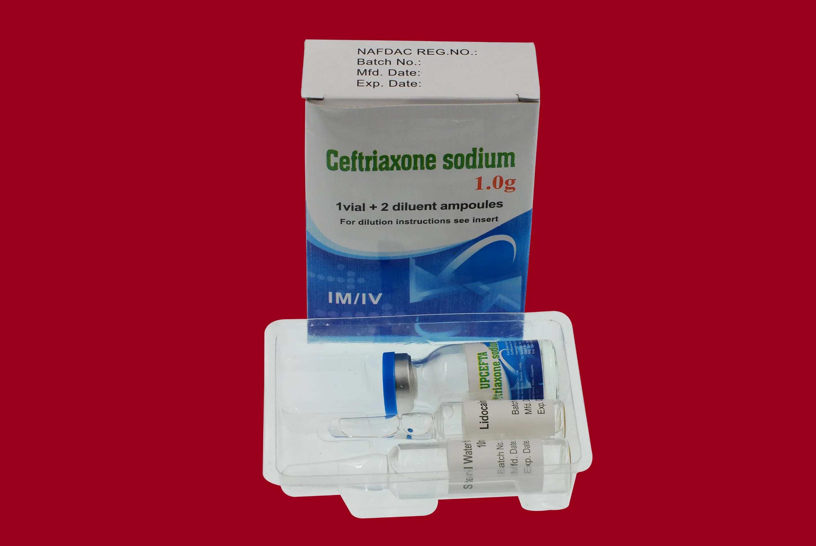 Ceftriaxon-Natriumpulver für Injektion 1g