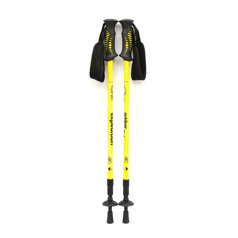 Pôles trekking pliable de haute qualité en alliage aluminium bâtons de Nordic Walking Walking Stöcke Alpenstock