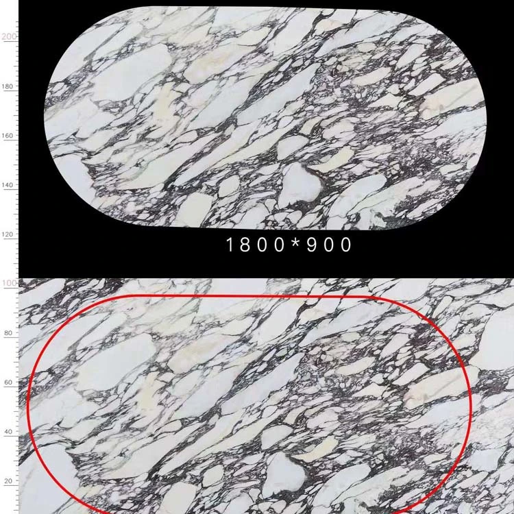 High quality/High cost performance  White Calacatta Viola Violet Marble Slabs for Countertops and Home Decoration