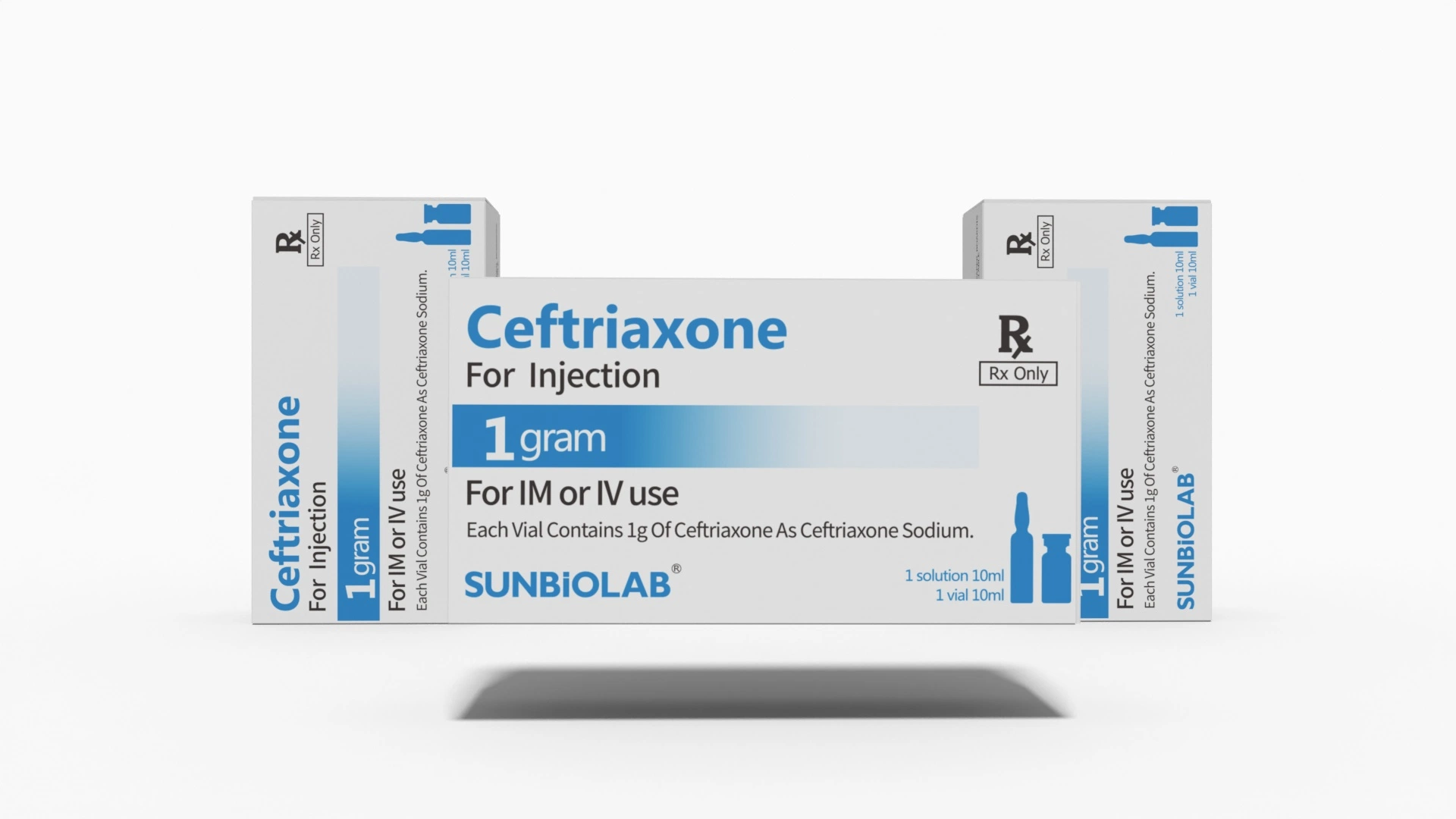 Cuidados de saúde Injecção Ceftriaxione 1g de pó para injeção Westeren Sódio Ceftriaxone farmacêuticos químicos