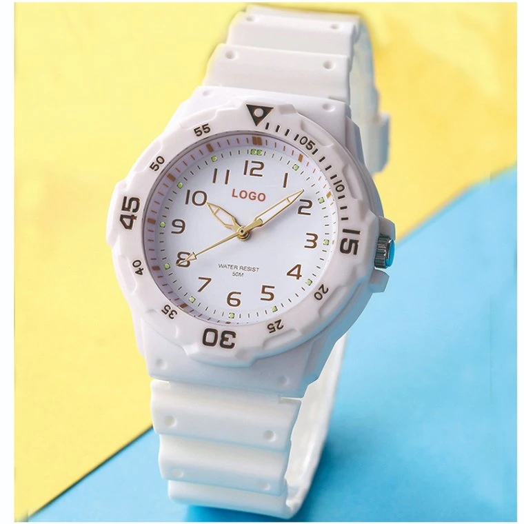 2019 TPU Strap 5ATM Waterproof Unisex Black Quartz Fashion Watch