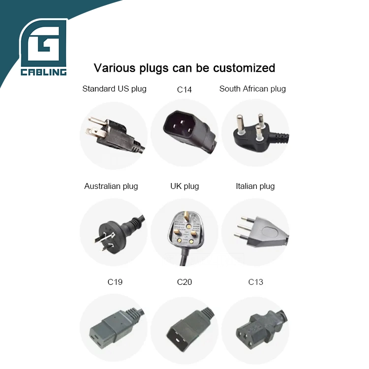 GCabling 220-250V 13 a aluminium alliage UK Power Strip