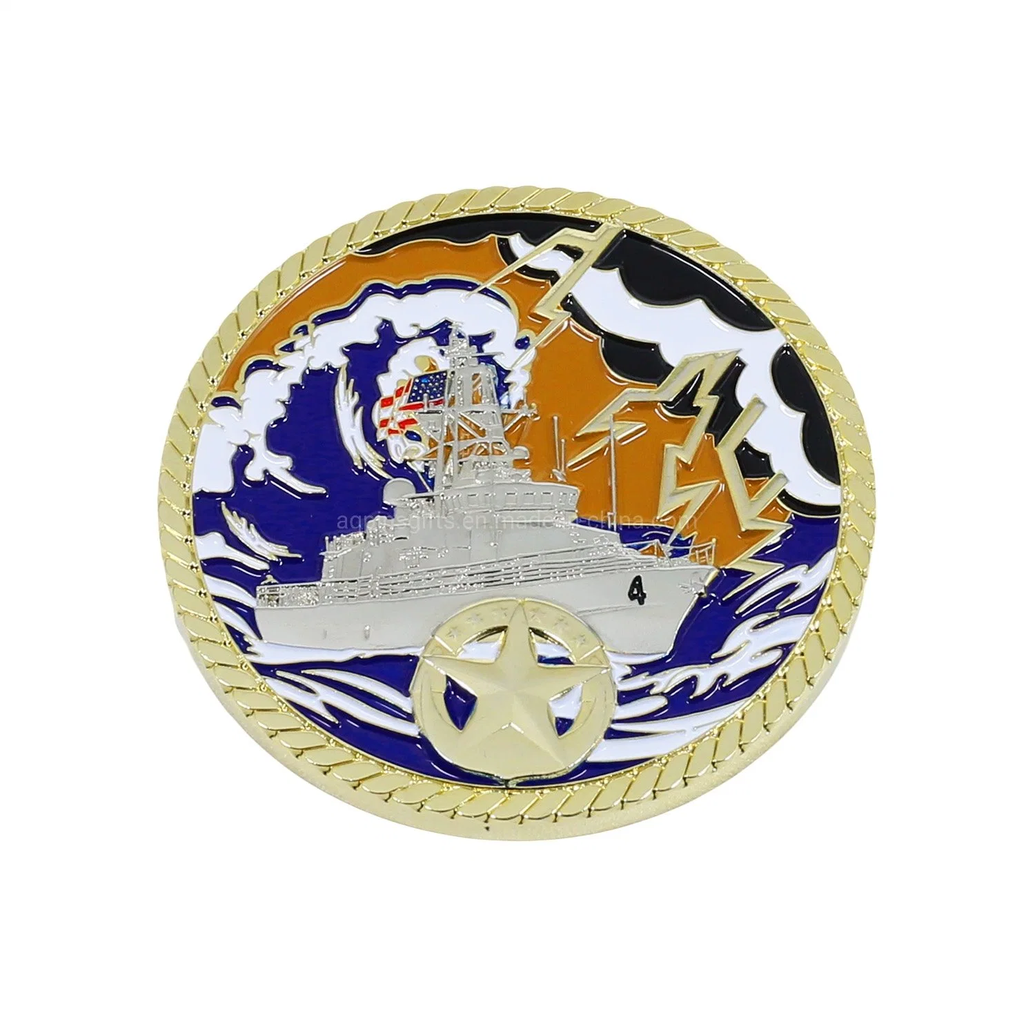 Promotion Cheap Custom Gold Plated Metal Challenge Coin for Sale Custom Military Challenge Souvenir Eagle Metal Coin (111)