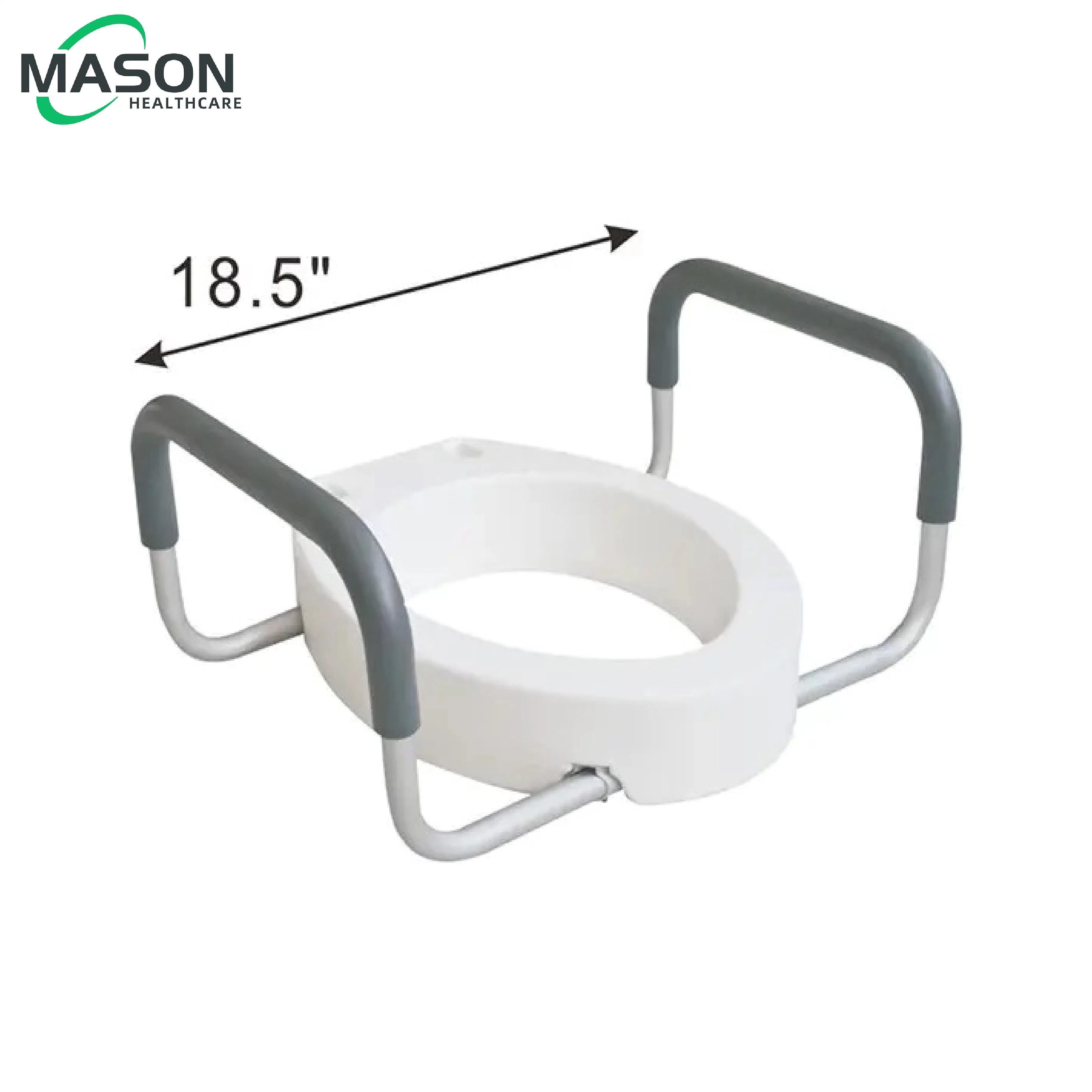 Standard 2&prime; &prime; Us-Style Raised Toilet Seat Elevator with Handles Commode Chair Safety