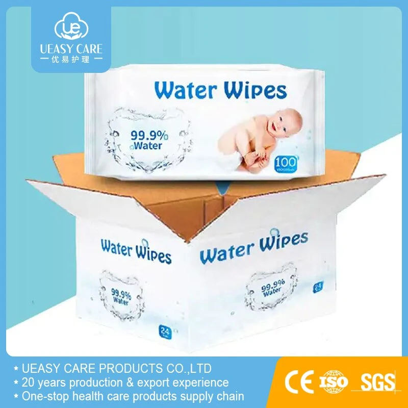 10PCS Packed Wet Wipes with Custom Printing Mint Customized Material Woven Babay Skin Cleaning Whole Sell