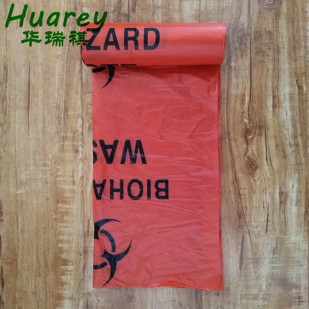 HDPE/LDPE Red Medical Biohazard Waste Garbage Bag with Low Price