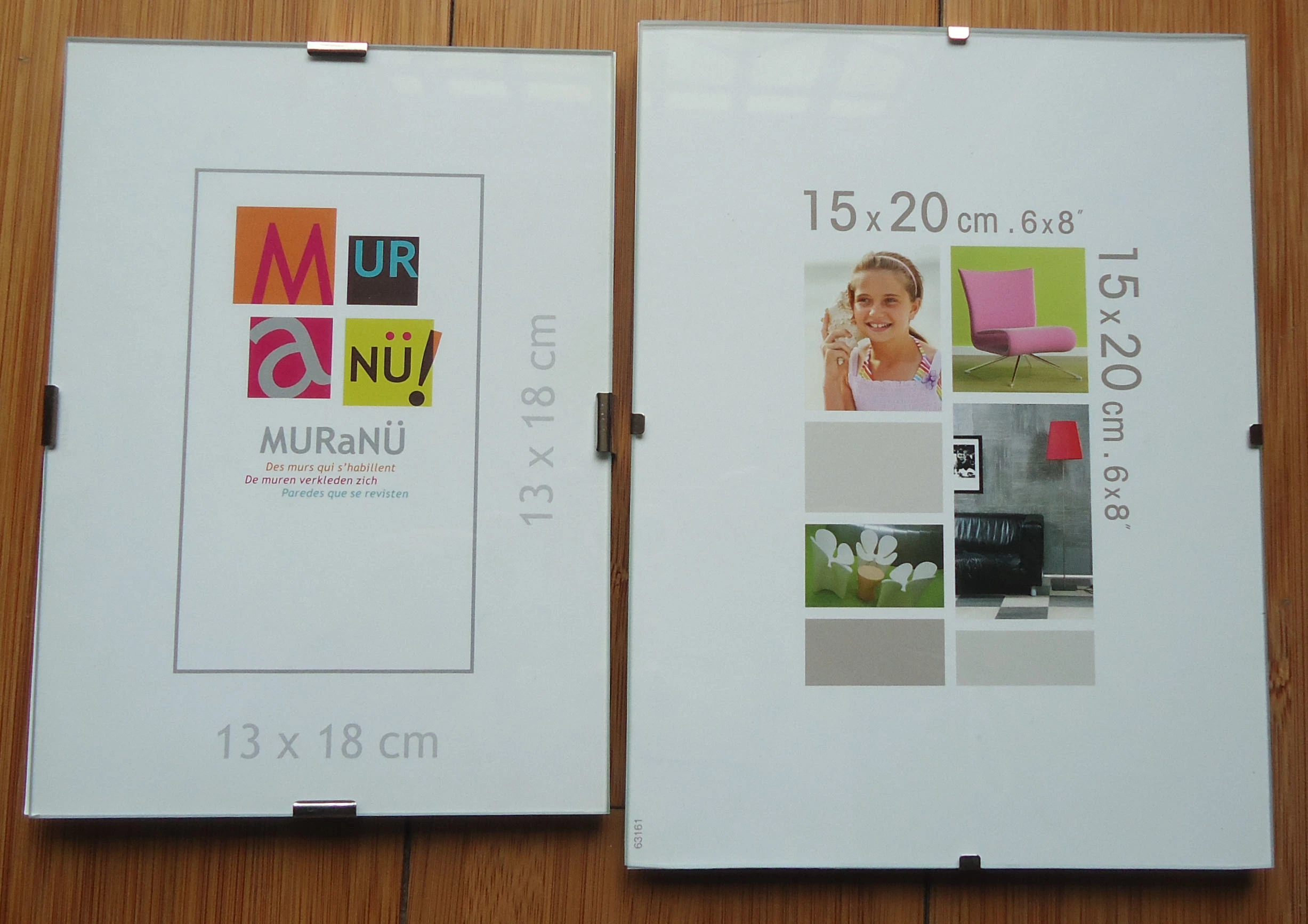 Glass Clip Photo Frame Frameless