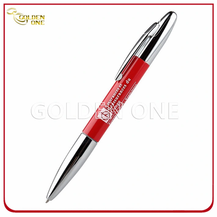 Business Gift Silk Screen Printed Metal Twist Gift Pen