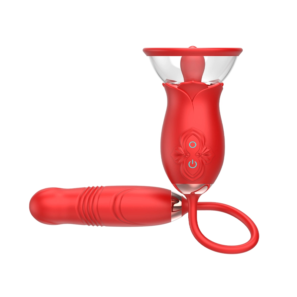 Vibrador Mujer Rosa Vibrador 2023 Popular en EE.UU. Rosa con Vibrador patear y chupar Mujer Vibrador lengua Rosa Vibrador