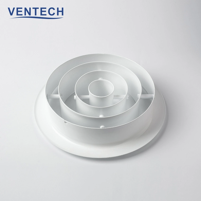 HVAC System Direction Adjustable Multi Ring Air Jet Round Diffuser