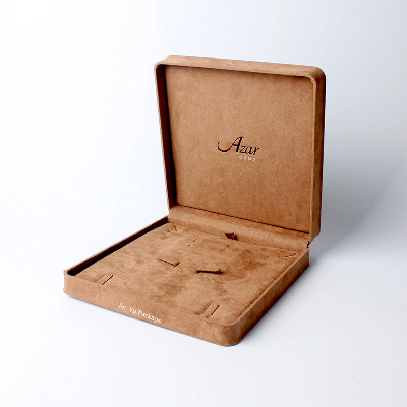 Luxury Handmade Suede Leather Jewelry Gift Packaging Box Wholesale/Supplier