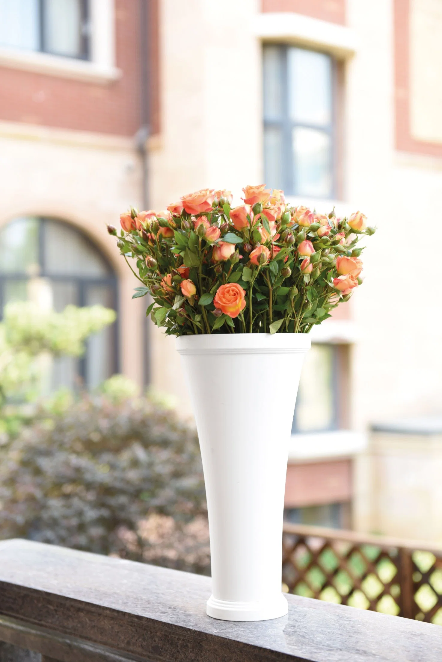 Round Plastic Flower Pot Tall Garden Pot (KD8950-KD8953)