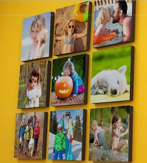 Black Polystyrene Foam Super Lightweight Picture Frame Mixtile 20X20cm for Digital Printing