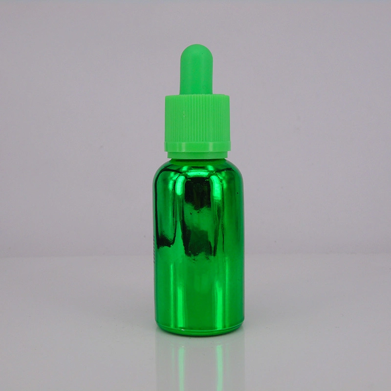 30ml Green Plated Glass Jar for E Juice with Childproof Cap