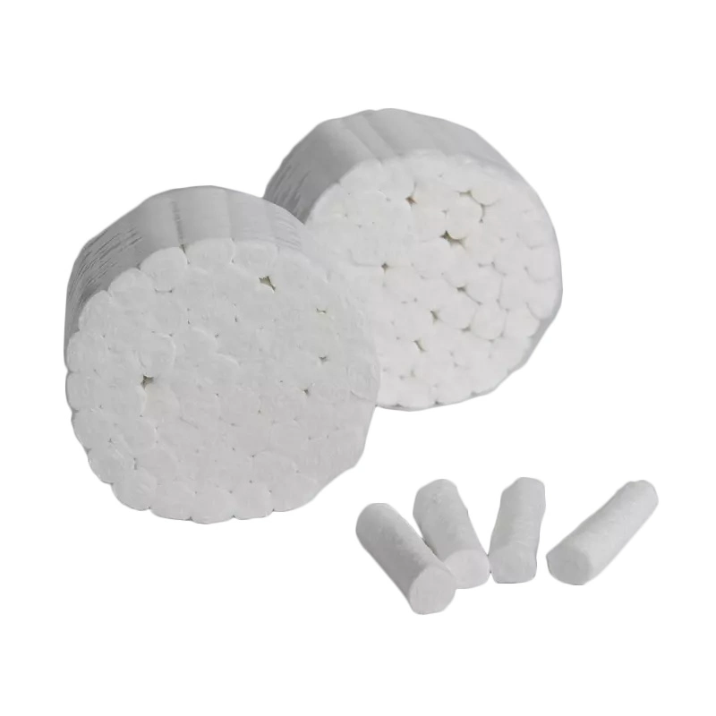 China Manufacturer Disposable Medical Consumable Dental Materials Cotton Wool Roll Dental Products CE Certificated