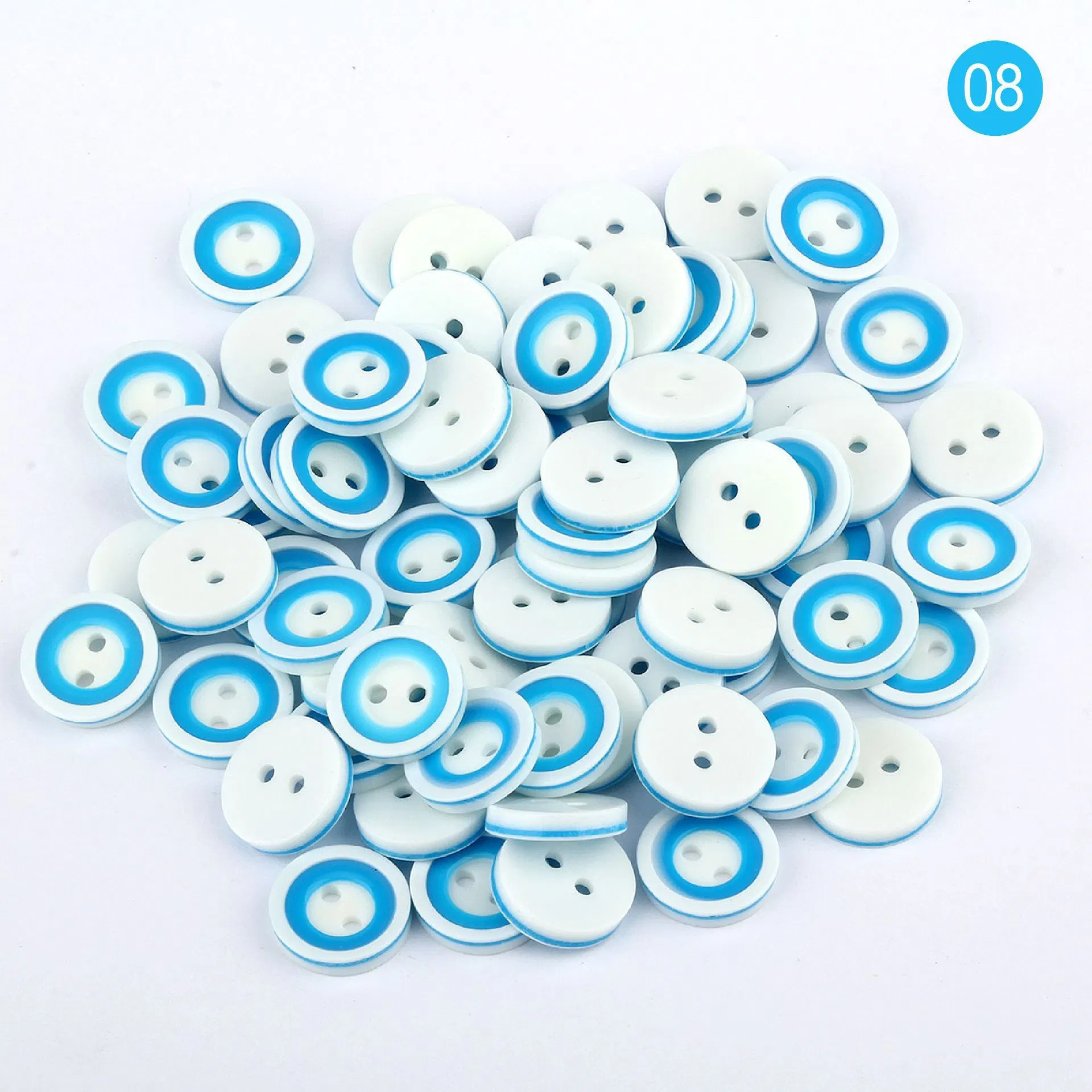 20L Resin Two-Hole Button From Stock Supply Two Hole Color Cartoon Children Button