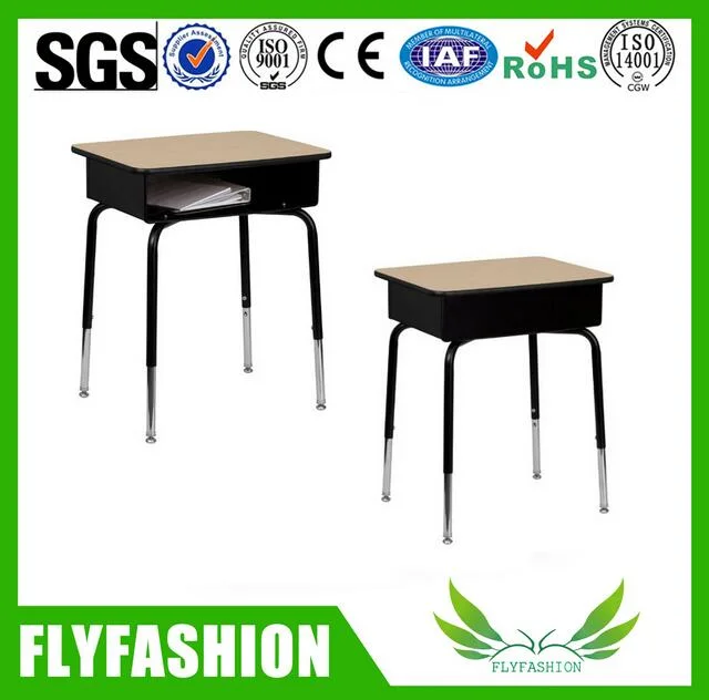 ارتفاع طاولة مكتب الطلاب المدرسية مع كرسي بلاستيكي