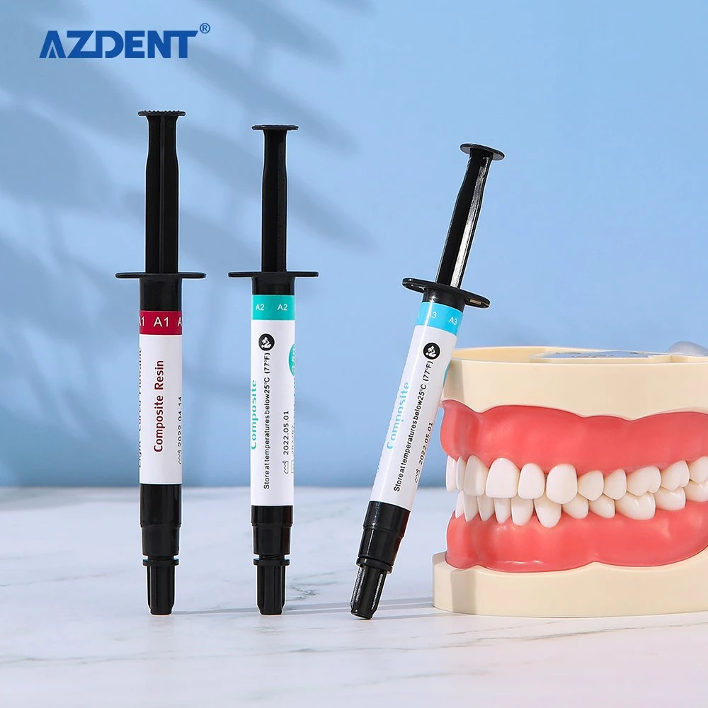 Dental Filling Composite Resin Nano Flowable Light Cure Composite Resin Shade A1/A2/A3