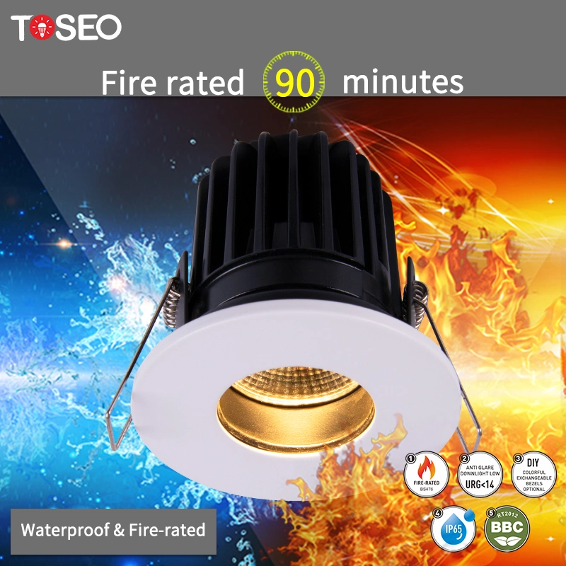 Toseo Customized Top Selling Lights Fireproof COB 10W Recessed LED Downlights