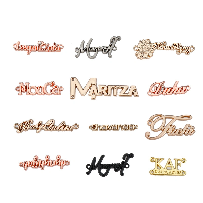 Wholesale/Supplier 3D Custom Logo Sticker Metal Tag for Luggage/ Pet Name/ Handbag/Shoe/Garment