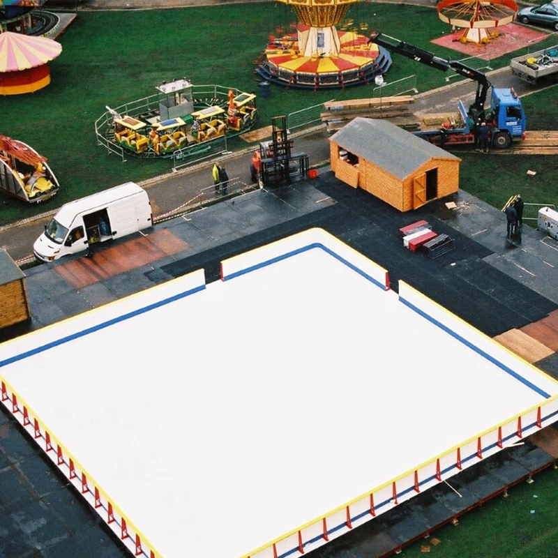 4' X 4' 1m x 1m 15mm patinoire synthétique blanc PE Conseil pour la vente UHMW