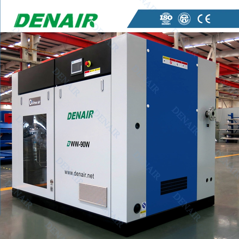 DWW-200W Oil Free VSD Variable Frequency Driven Rotary Screw Air Compressors