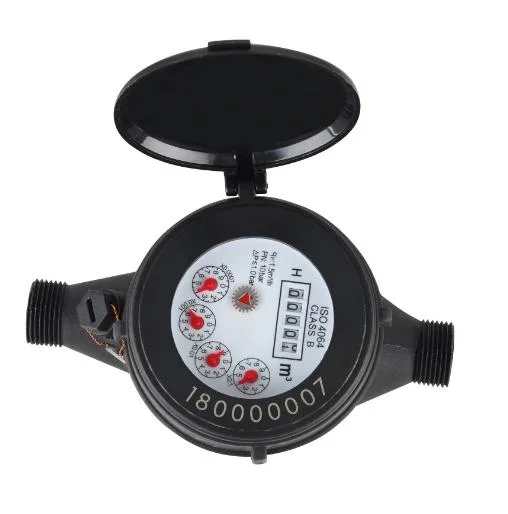 Chinese Manufactory Pn16 Nilong Plastic Body Dry Type R160 Class C Impuls Flowmeter Cold Water Meter