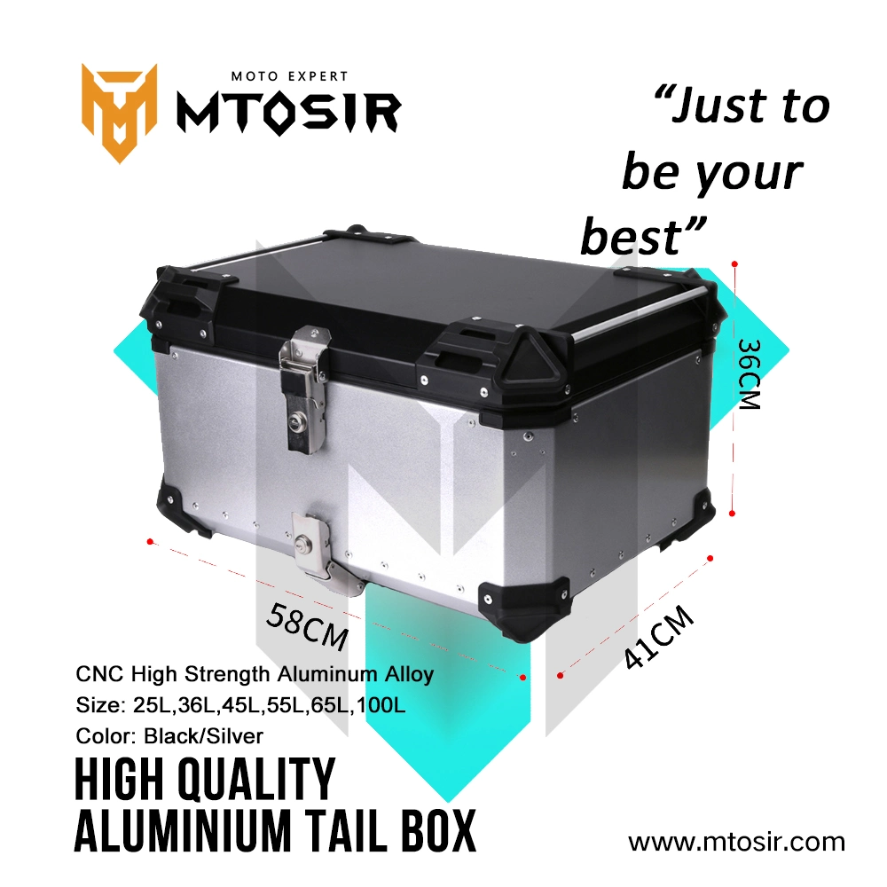 Aluminium Tail Box Black High quality/High cost performance  Motorcycle Accessories Luggage