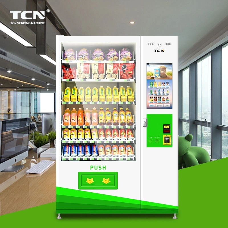 Tcn 22inch Advertising Screen Drink&amp; Snack Vending Machine Remote Control System