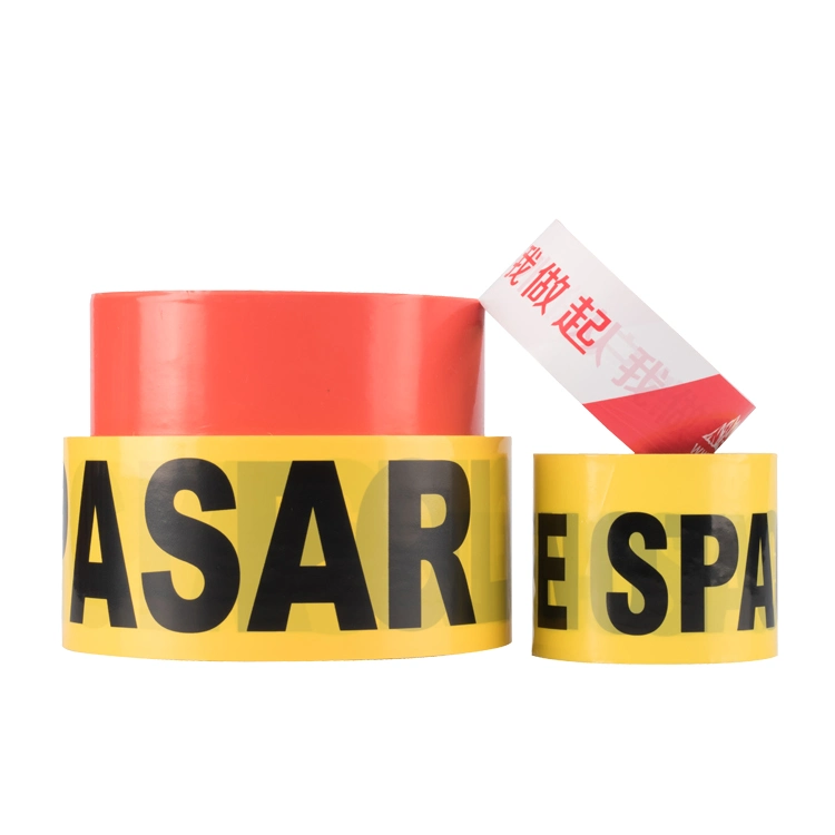 Printed Logo Adhesive Retractable PE Warning Safety Barrier Tape