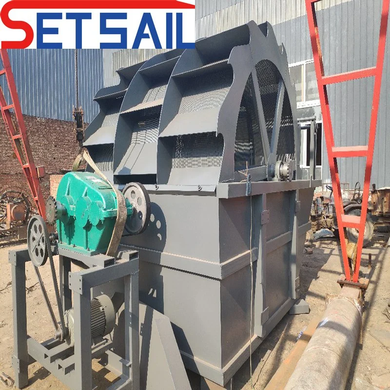 Water Wheel Sand Cleaning Machine with High Pressure Water Pump