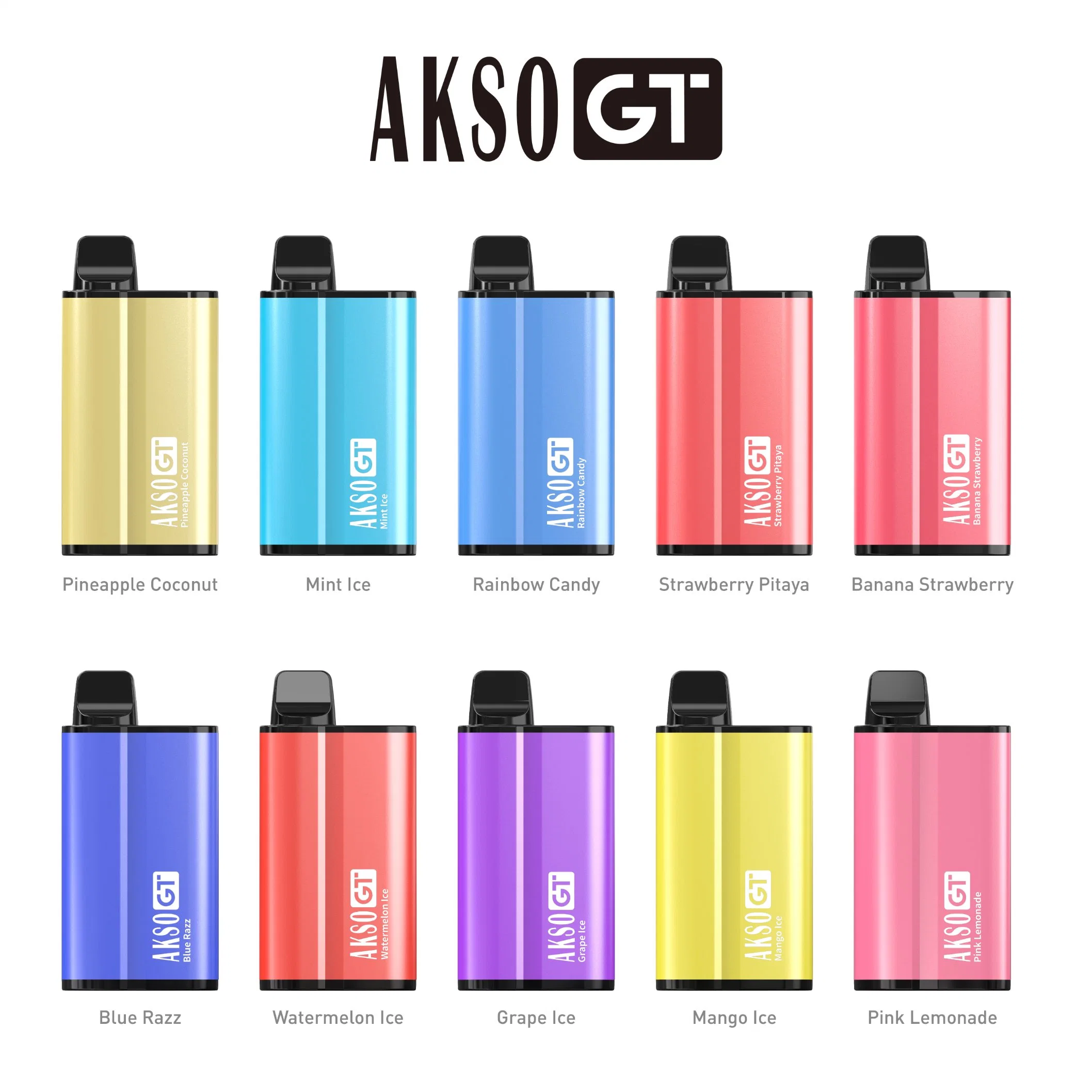 Ten Flavor Vape Disposable/Chargeable New Akso Gt 3500 Puffs Vaporizer Tabacco-Free Nicotine