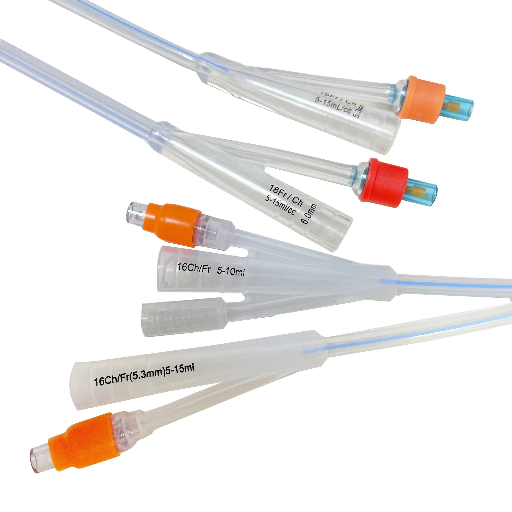 Wholesale/Supplier All Silicone Latex Good Quality Foley Catheter 2way 3way 16 Fr 20 Fr