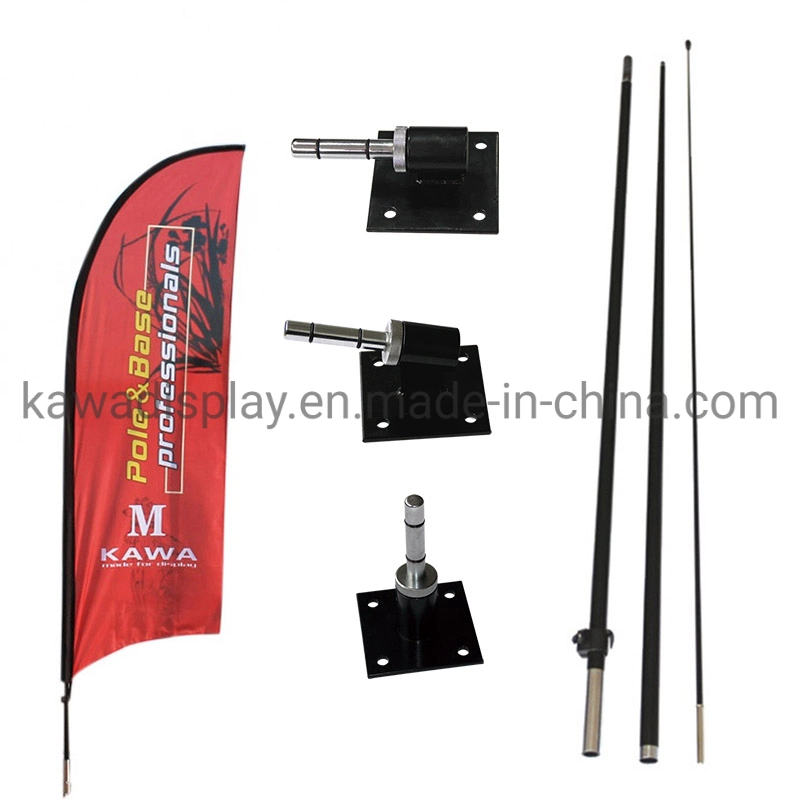 0degree 30degree 90degree Wall Mount for Teardrop Feather Block Swooper Flag for Custom Advertising