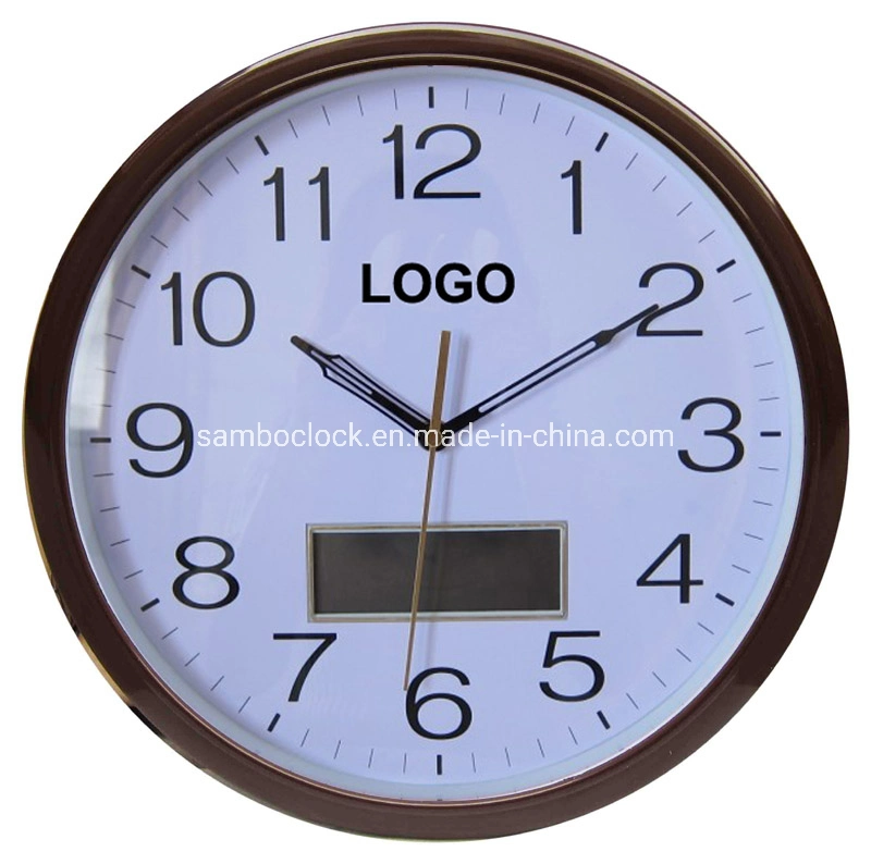 Advertising Business Gift Quartz LCD Digital Wall Clock