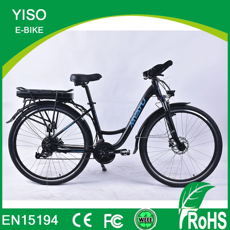 New Arrival 26inch 36V 350W 500W Electric City Ebike Bicycle with Luggage Carrier
