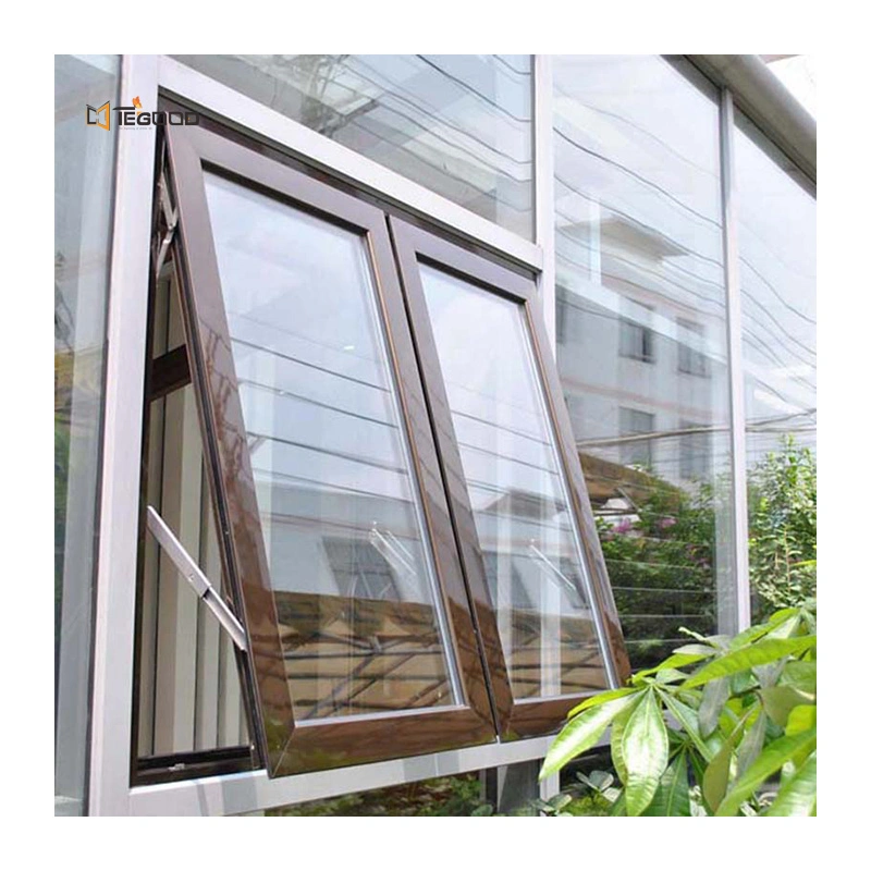 Market Popular Double Glazed Waterproof Aluminum/PVC/UPVC Awning Windows