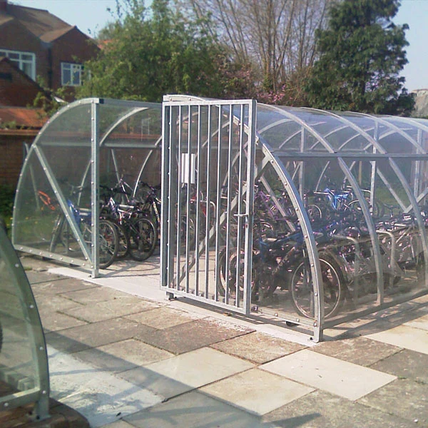 Jardín Metal coche Garaje bicicleta al aire libre Refugio Carport con arco Techo