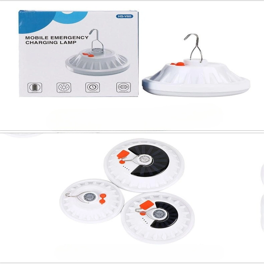 Flying Saucer UFO Shape Outdoor USB Rechargeable Remote Control Solar LED Lamp