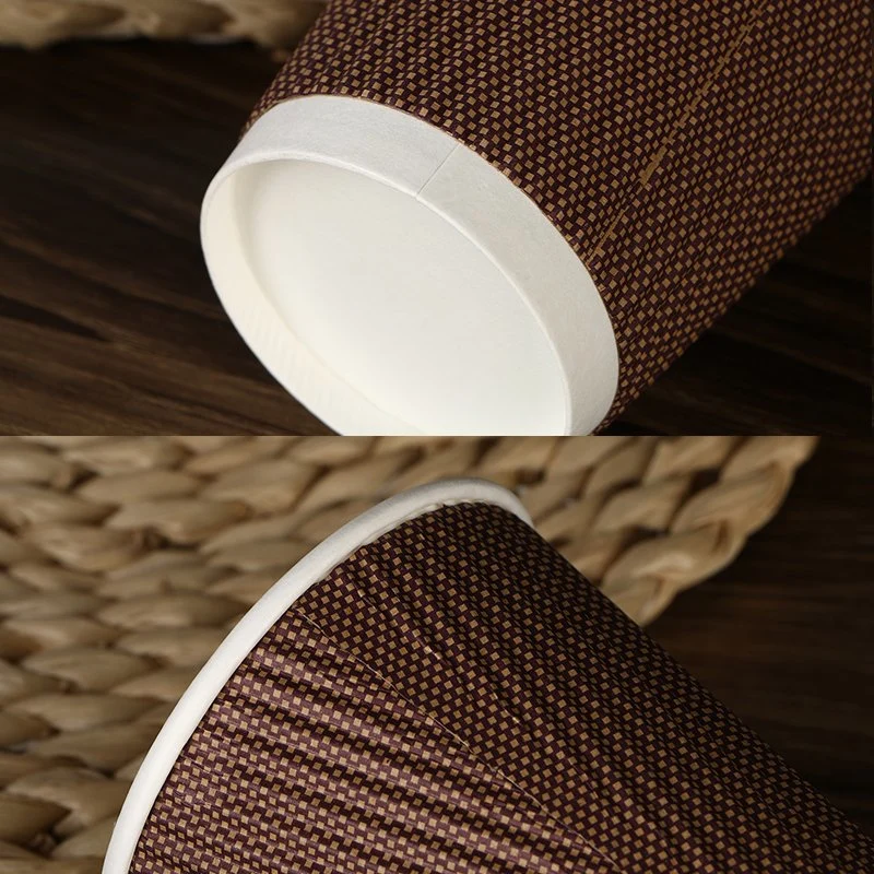 8oz/14oz/16oz jetable, double couche épaisse boisson chaude tasse de thé café tasse de papier